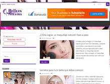 Tablet Screenshot of bellezanuestra.com